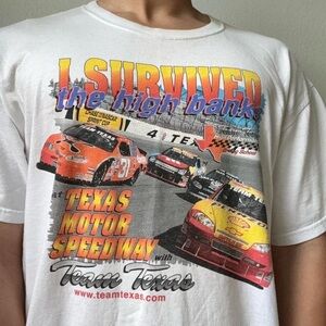 Vintage 2000s Texas Motor Speedway Nascar Graphics T-Shirt Y2K